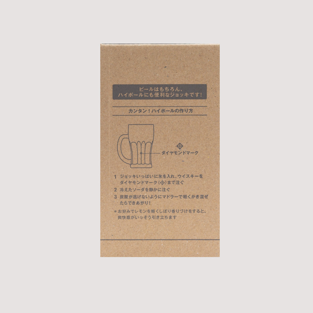 BEAMS JAPAN MUG FOR WHISKY SODA & BEER - Clear