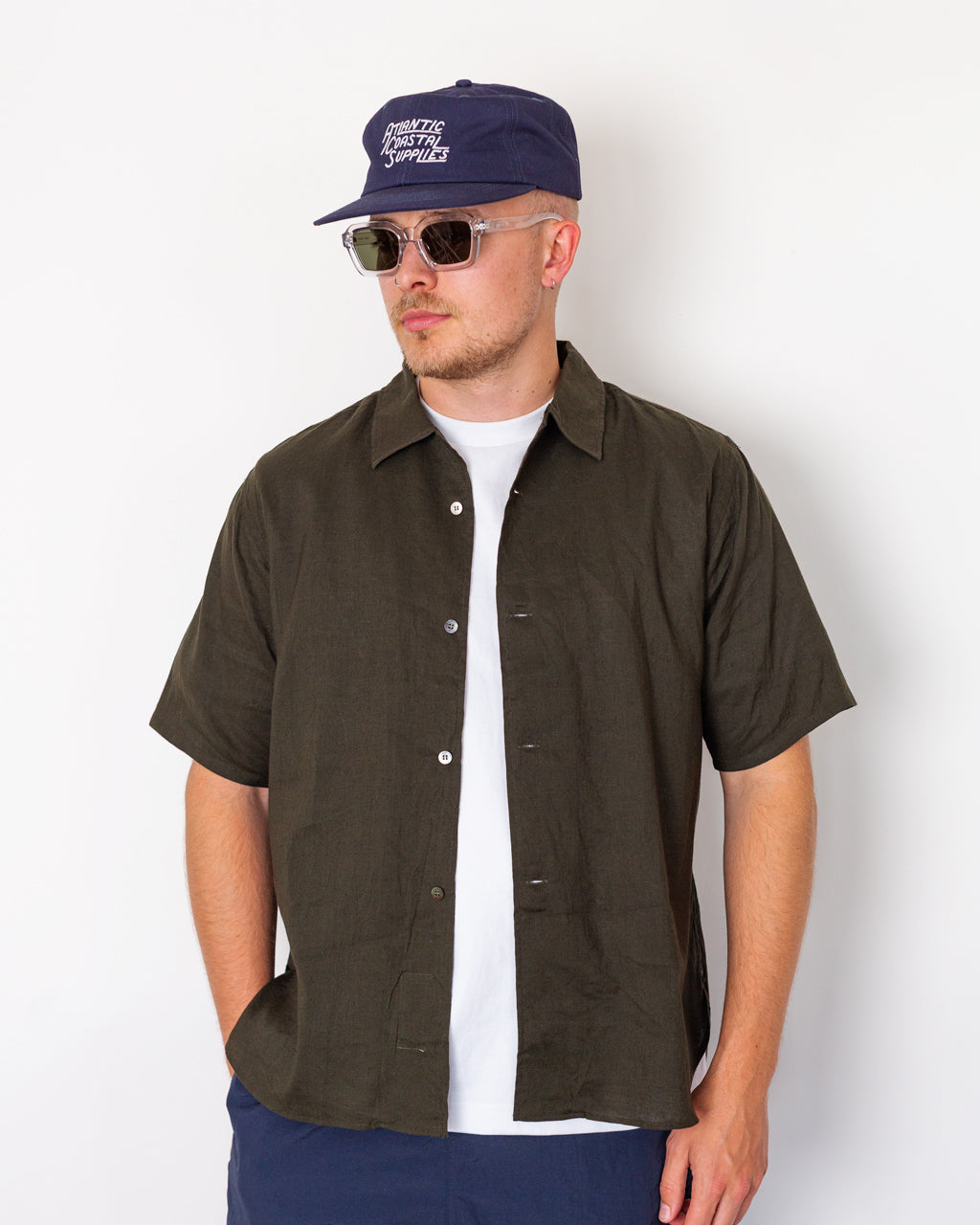 Carlo S/S Shirt - Dark Olive