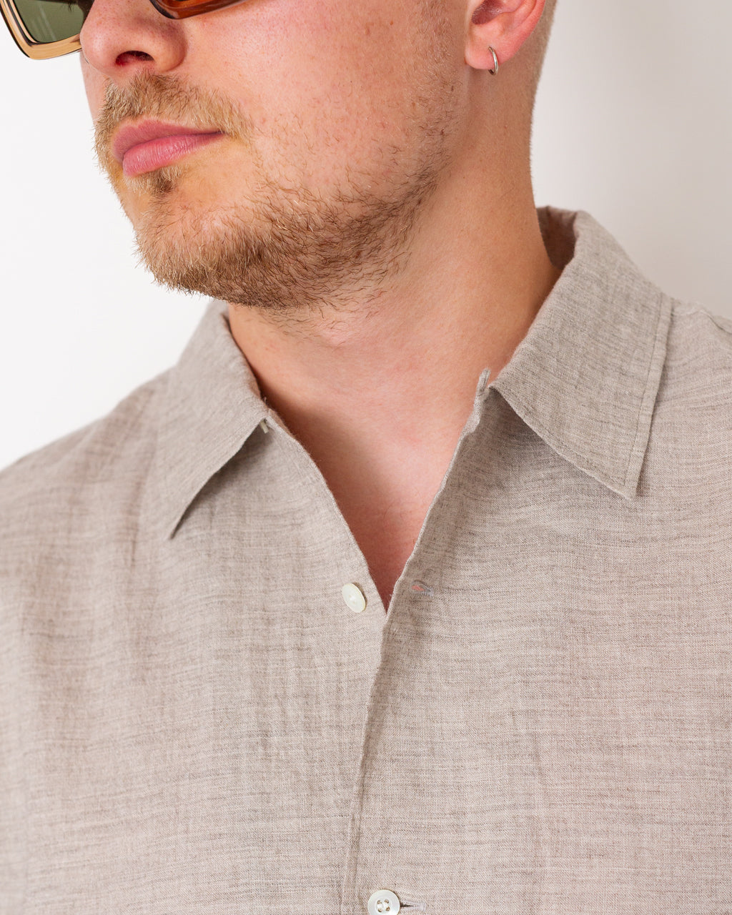 Carlo S/S Shirt - Natural