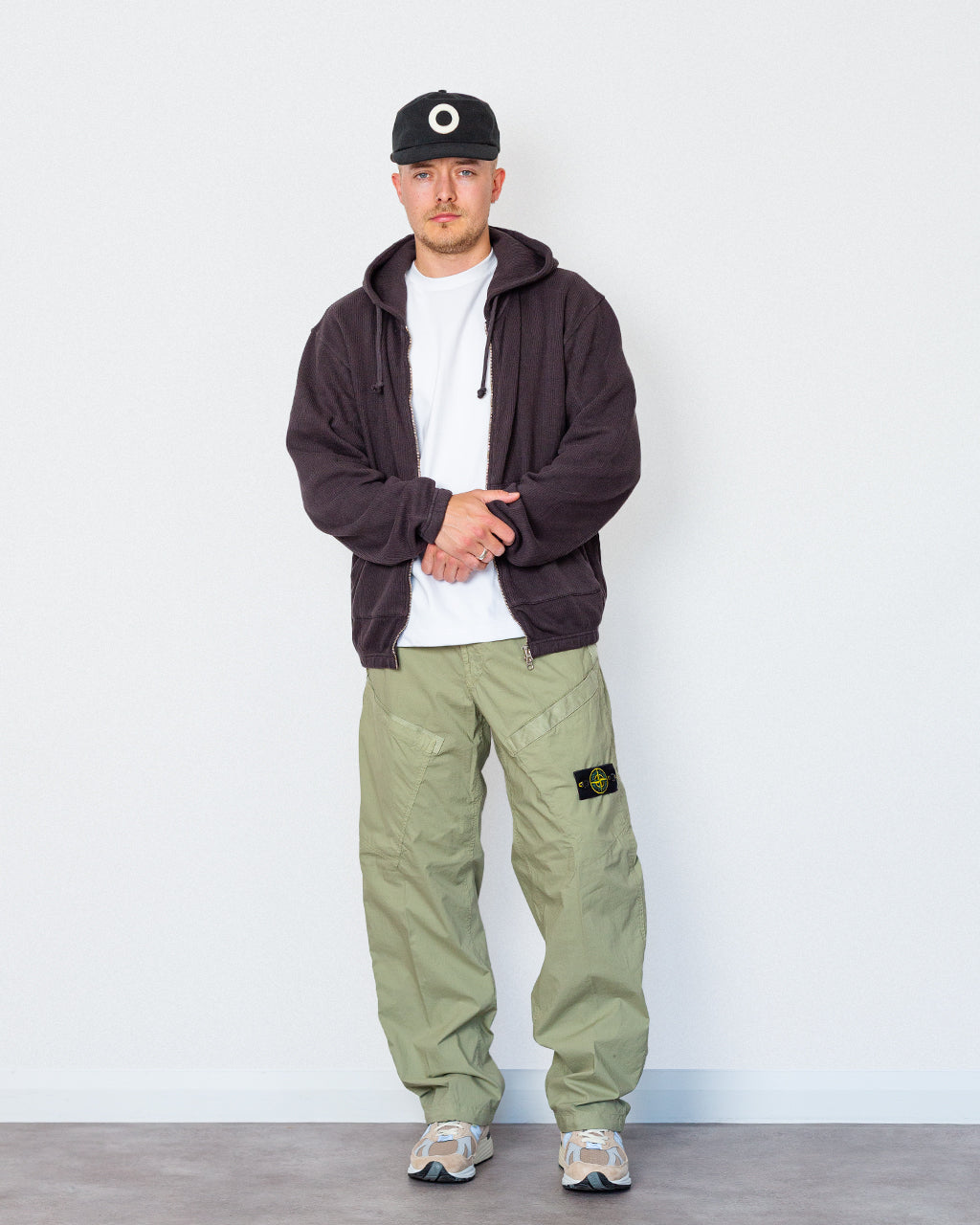 Garment Dyed Tela Parachute Trouser - Laurel Green V005N
