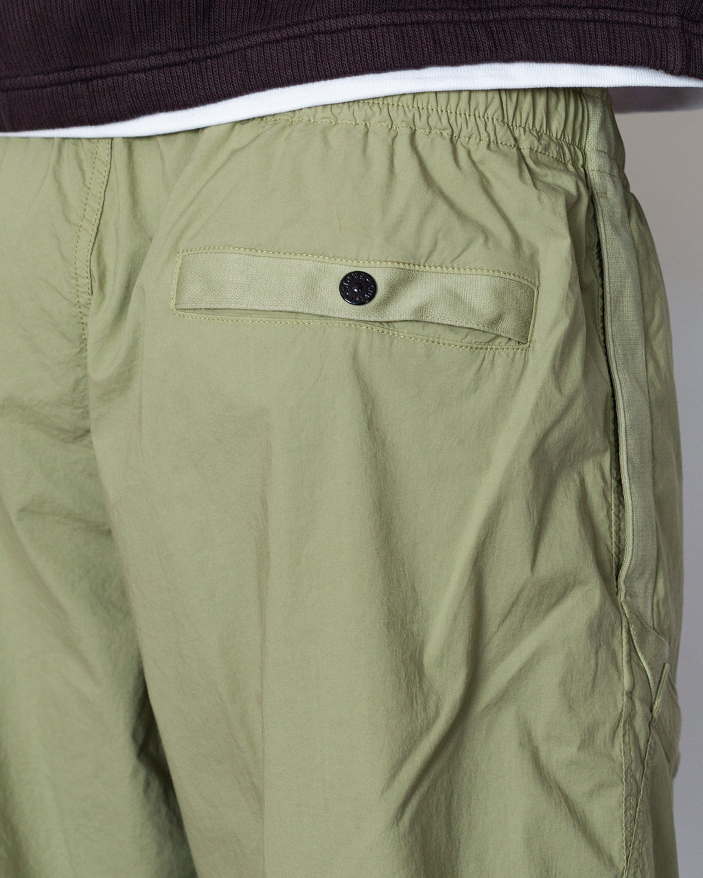 Garment Dyed Tela Parachute Trouser - Laurel Green V005N
