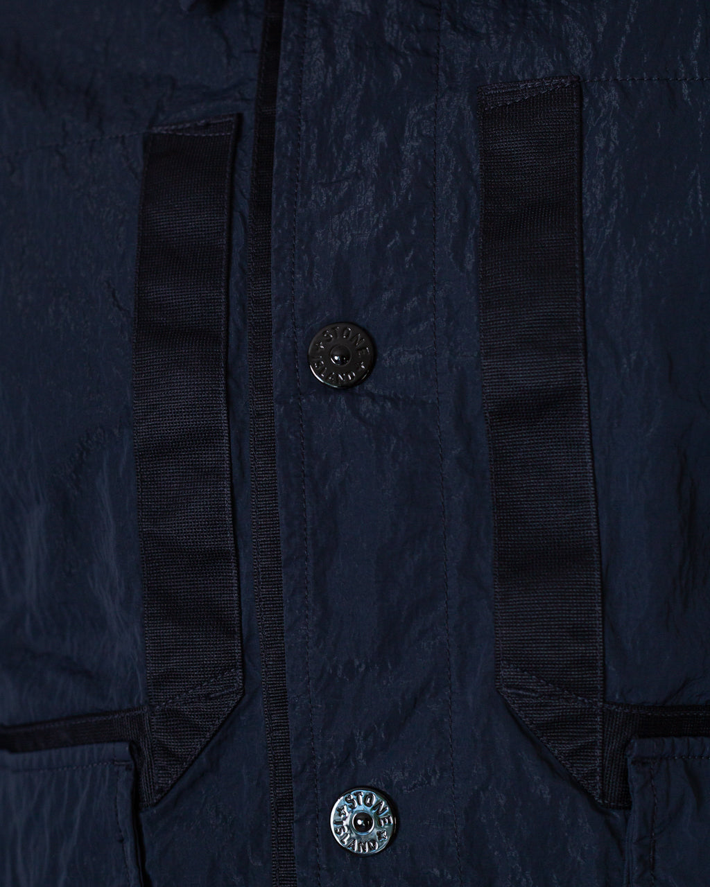 Warp Rib Nylon-TC Collared Jacket - Blue Navy V002A