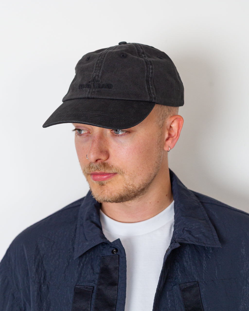Gabardine Baseball Cap - Black V0029