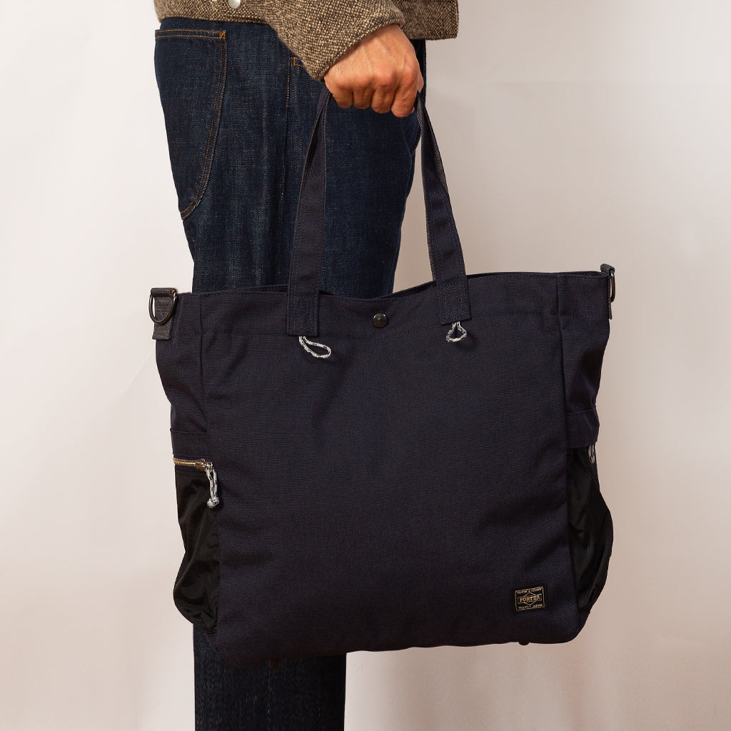 Hype 2-Way Tote Bag - Navy/Black