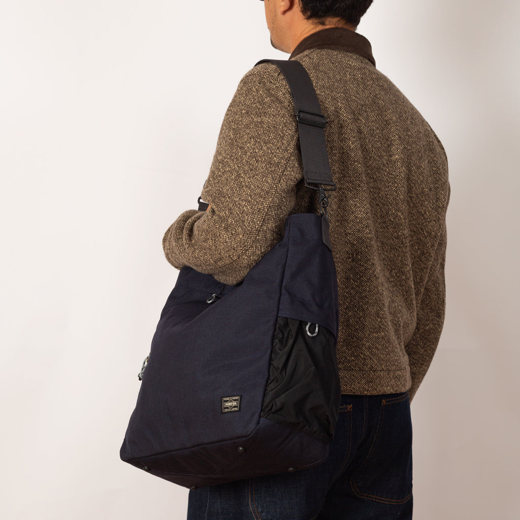 Hype 2-Way Tote Bag - Navy/Black