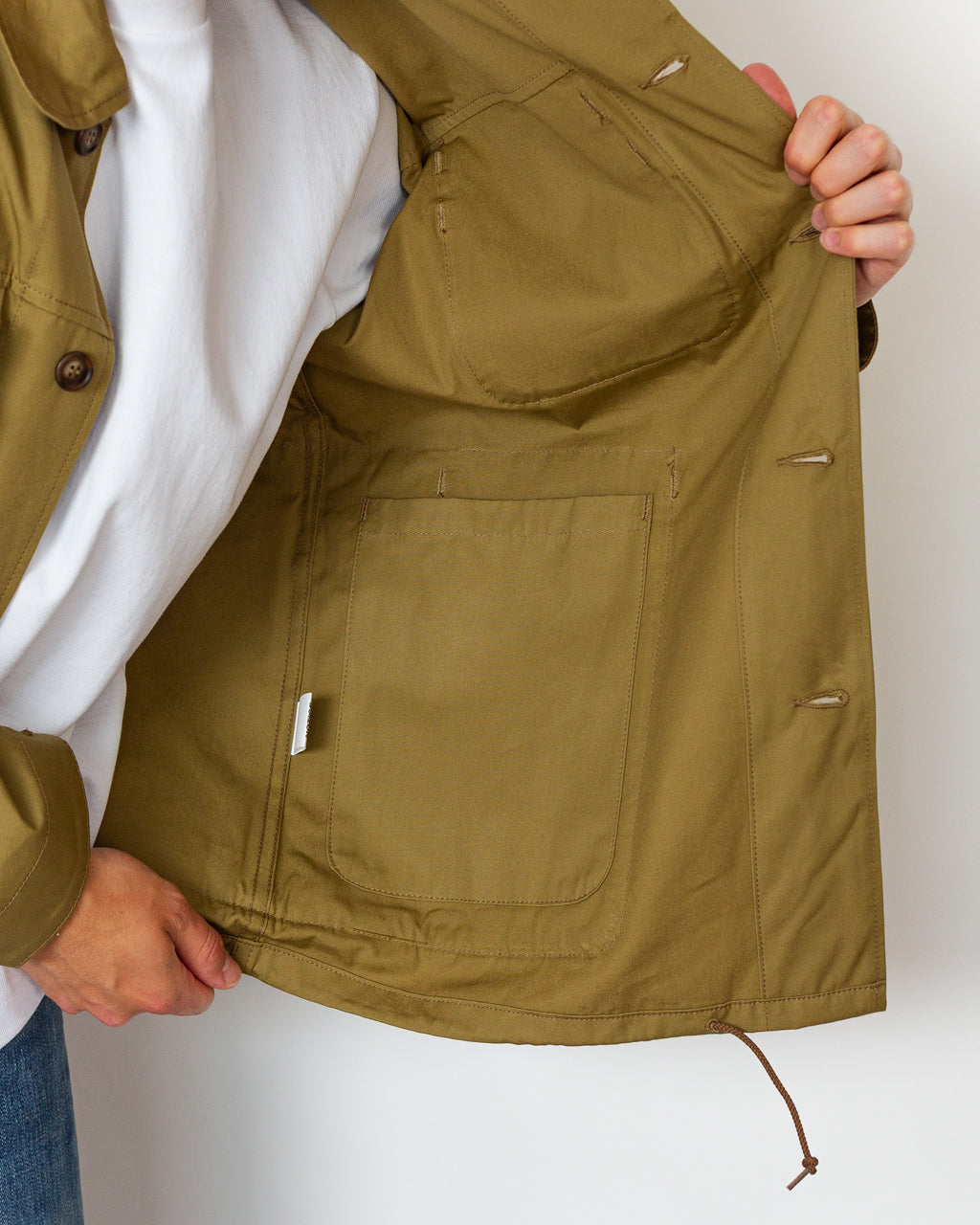 Overgrown Warden Jacket - Khaki | Sassafras | Peggs & son.