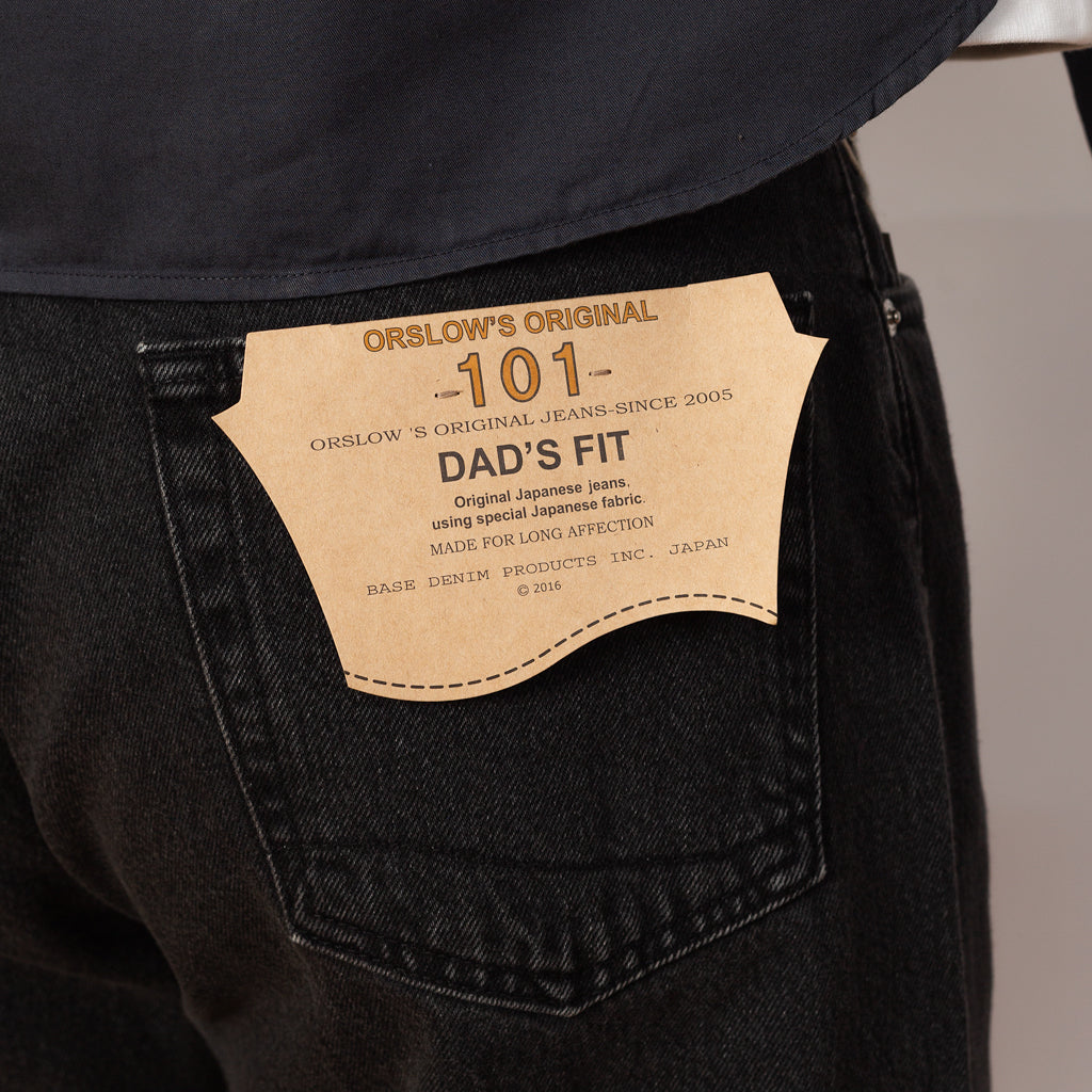 101 Dad Fit Jean - Black Denim Stone