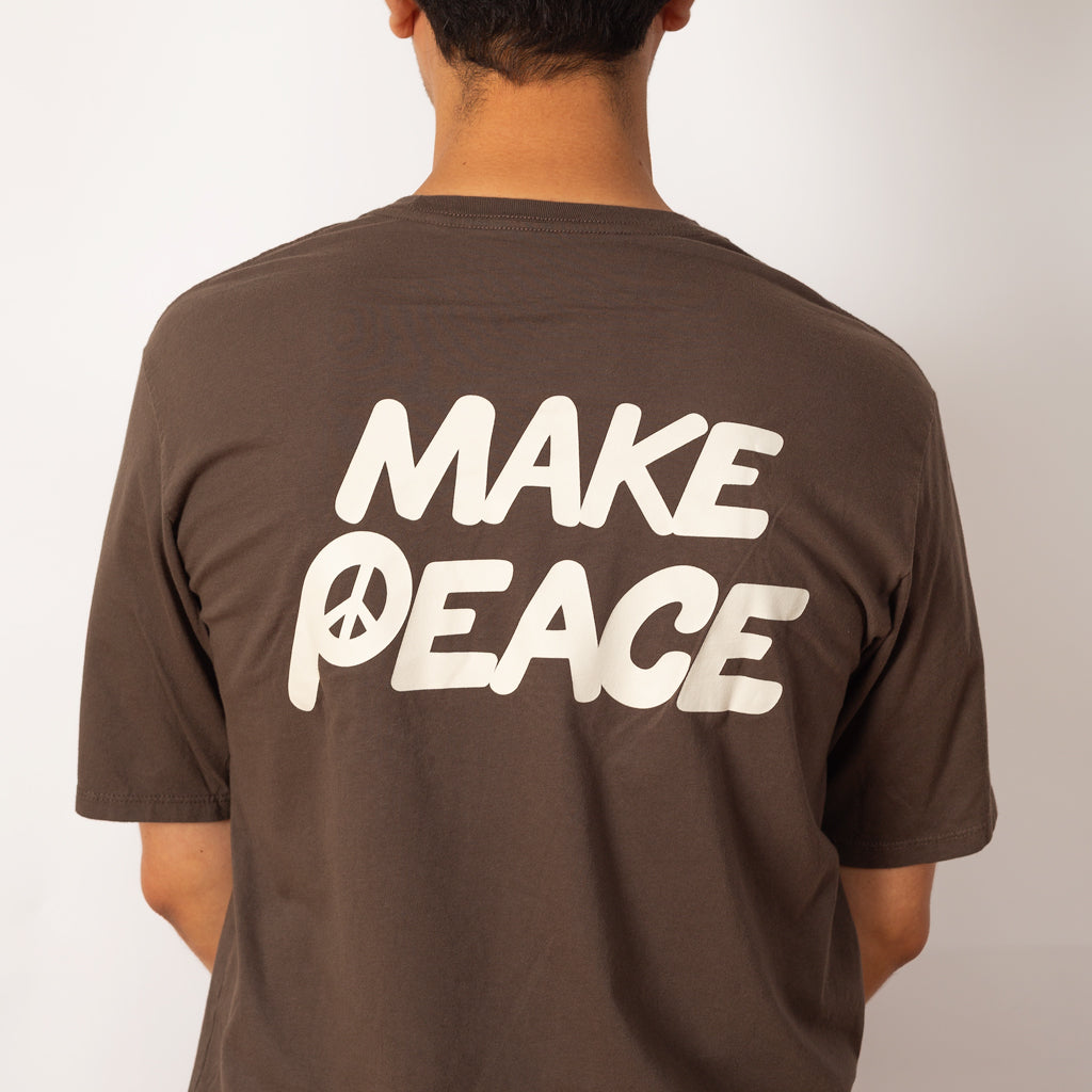 Balance Organic T-Shirt - Peace Seeds: Marlow Brown