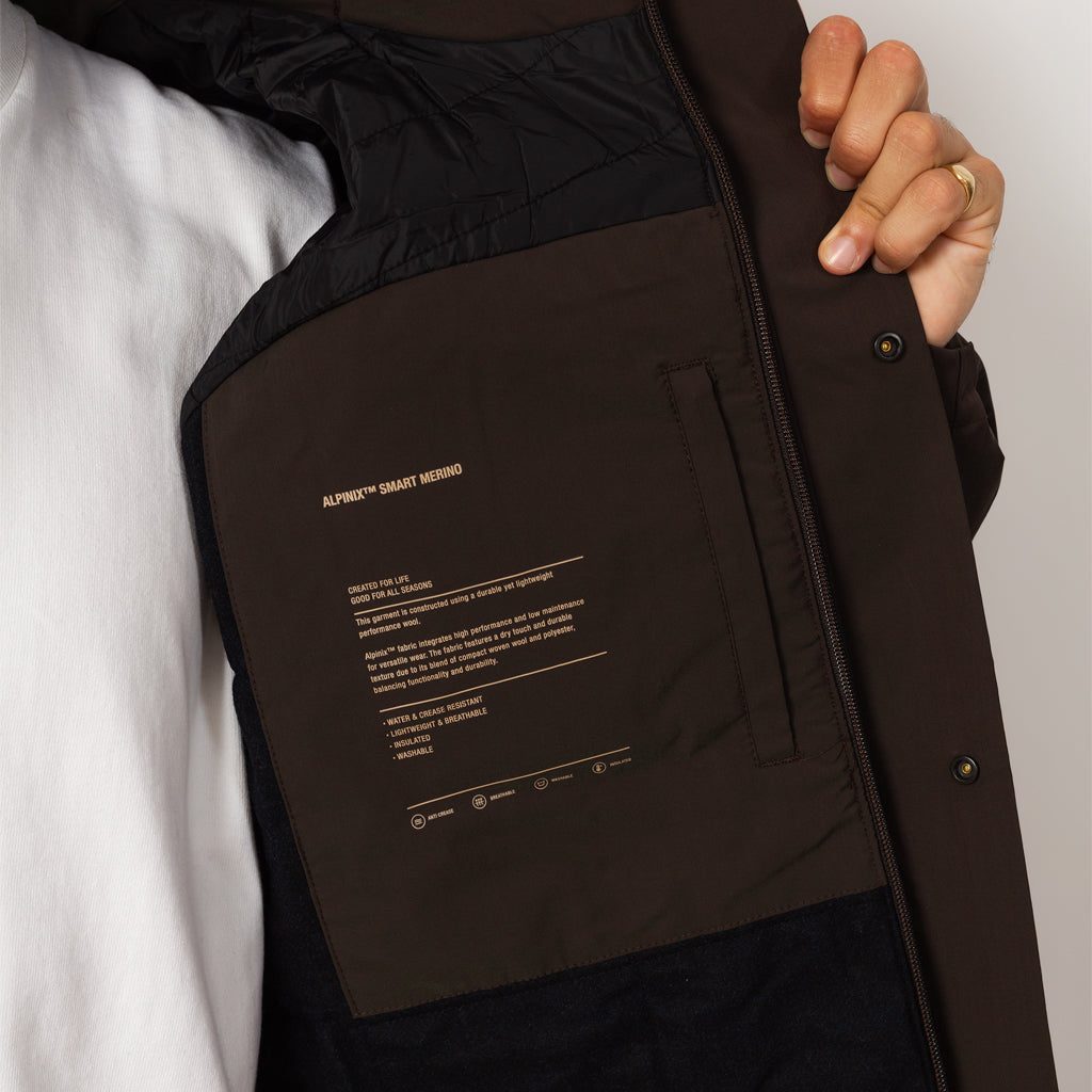 Herluf Alpinix Smart Merino Jacket - Seal Brown (9024)