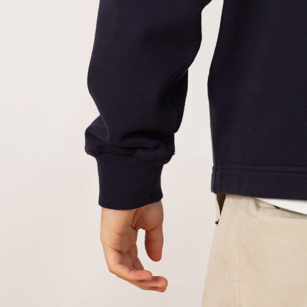 Half Zip Sweat - Navy - V002A