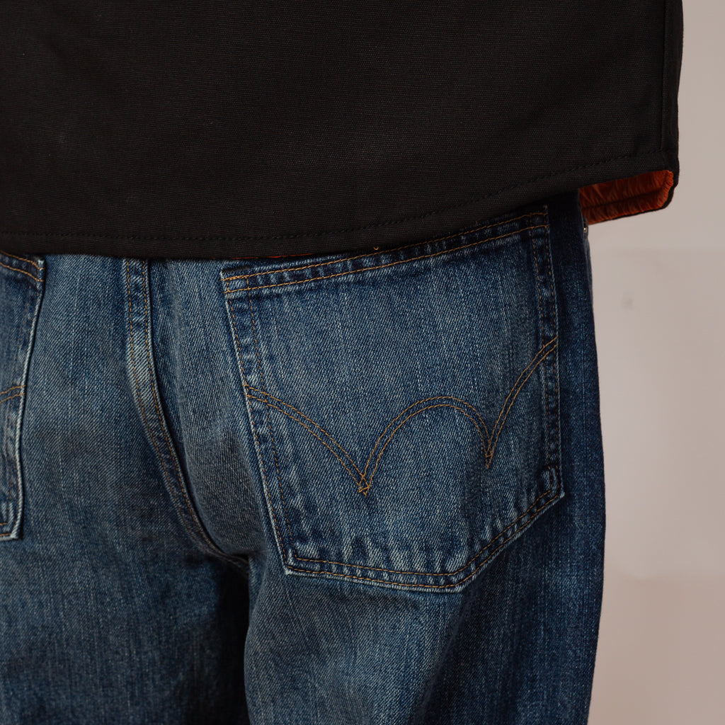 Loose Fit - Kurabo Recycled Red 14oz Dark Used