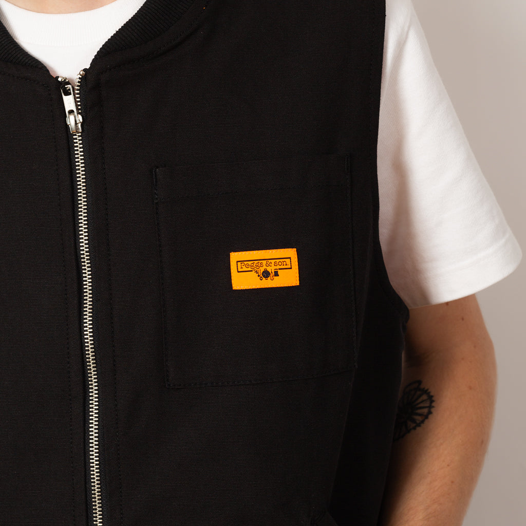 Padded Work Vest - Black