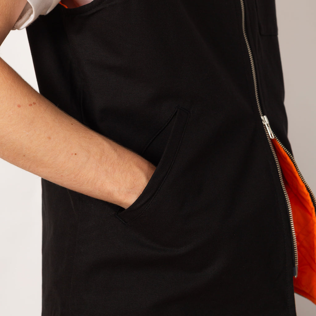Padded Work Vest - Black