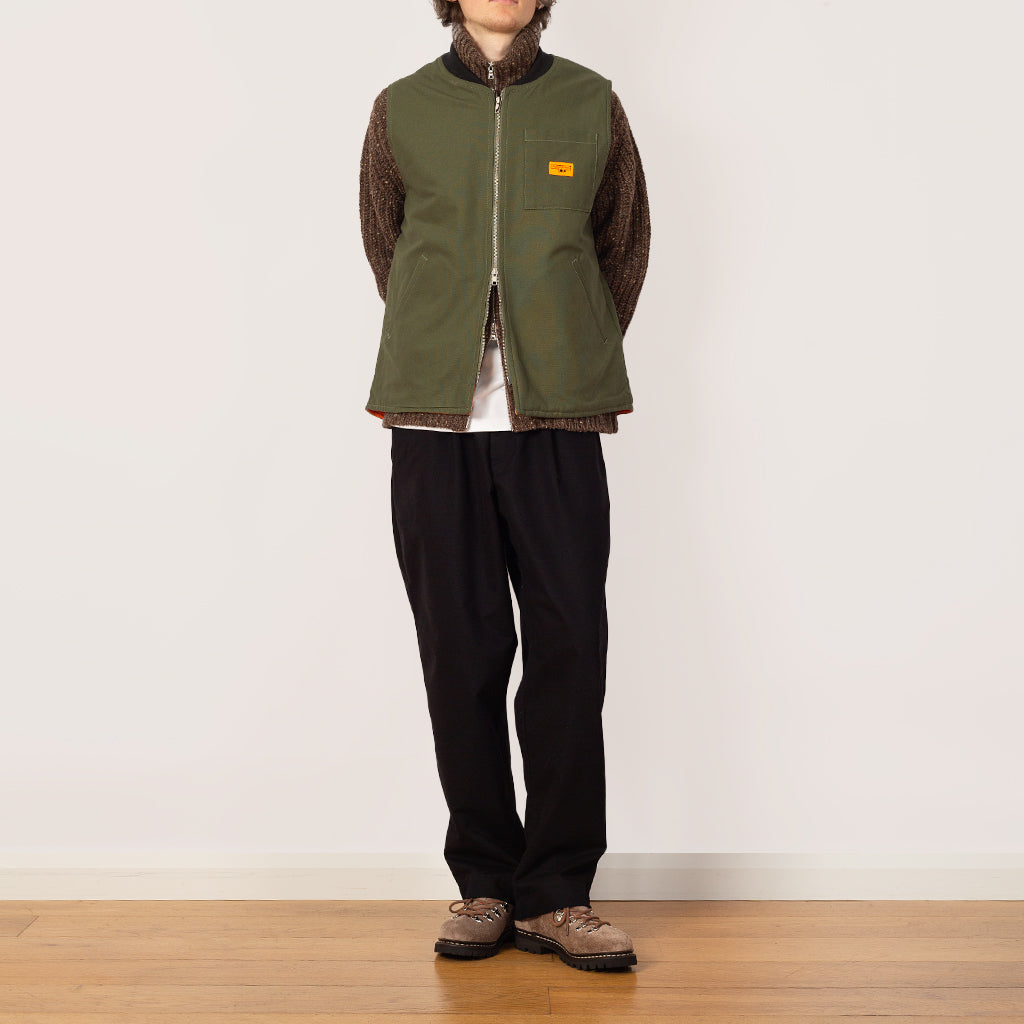 Padded Work Vest - Olive
