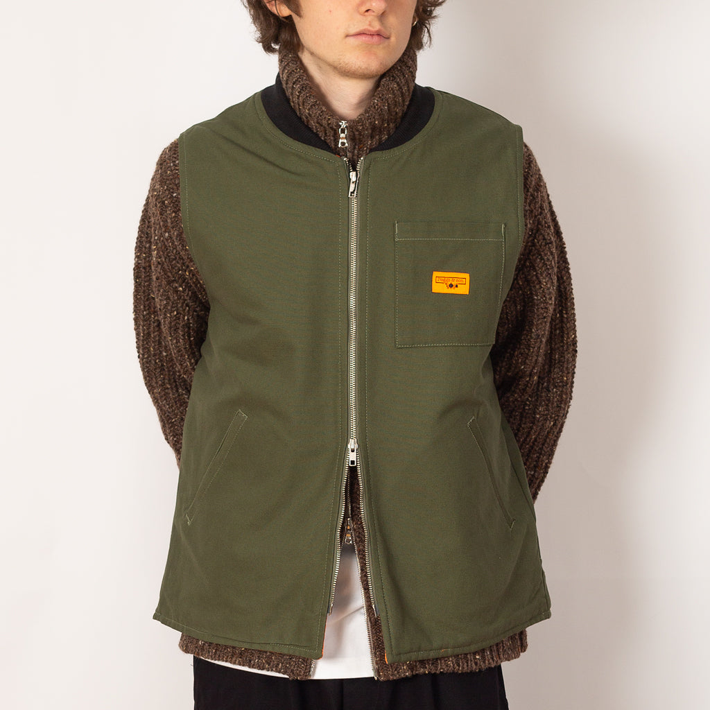 Padded Work Vest - Olive