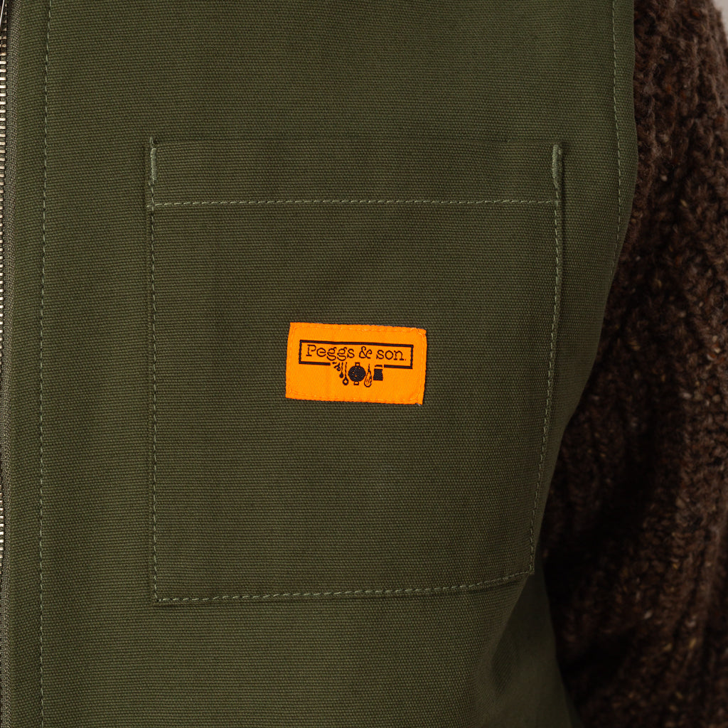 Padded Work Vest - Olive