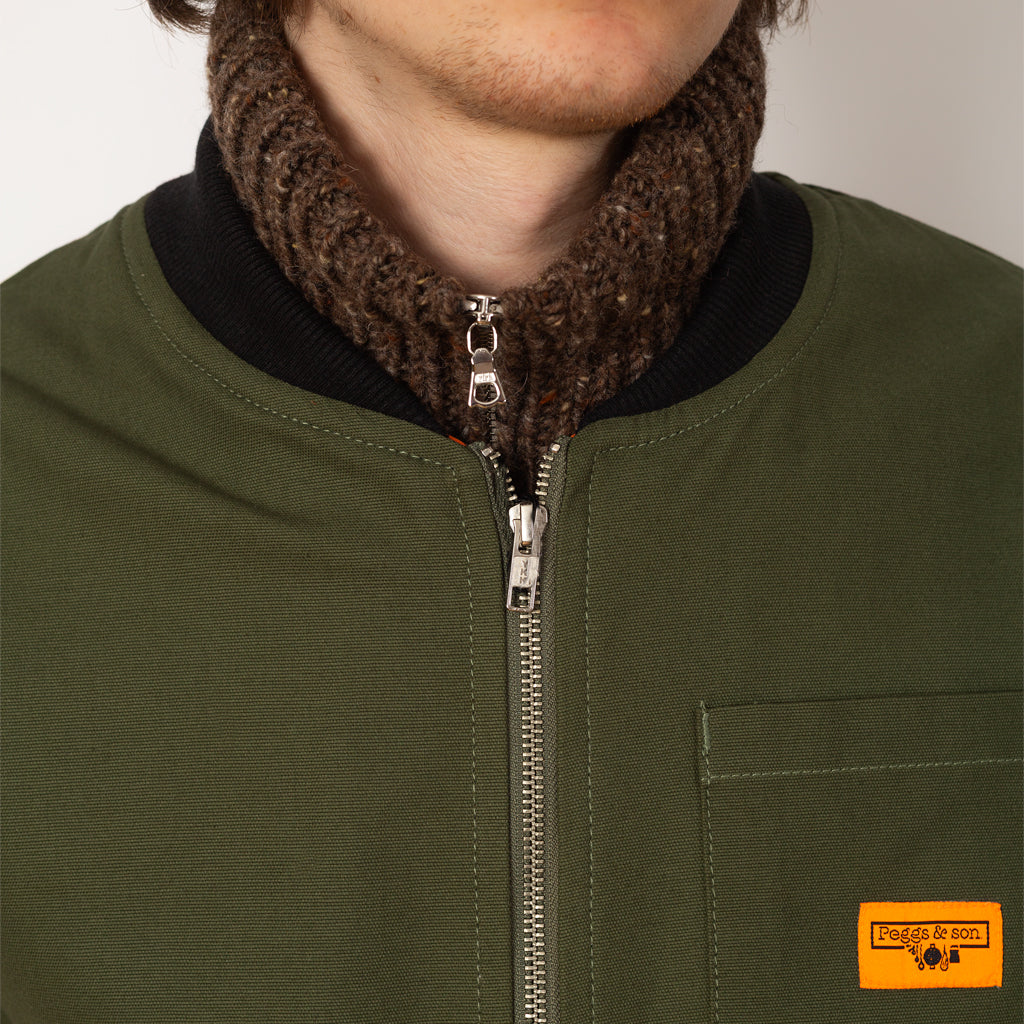 Padded Work Vest - Olive