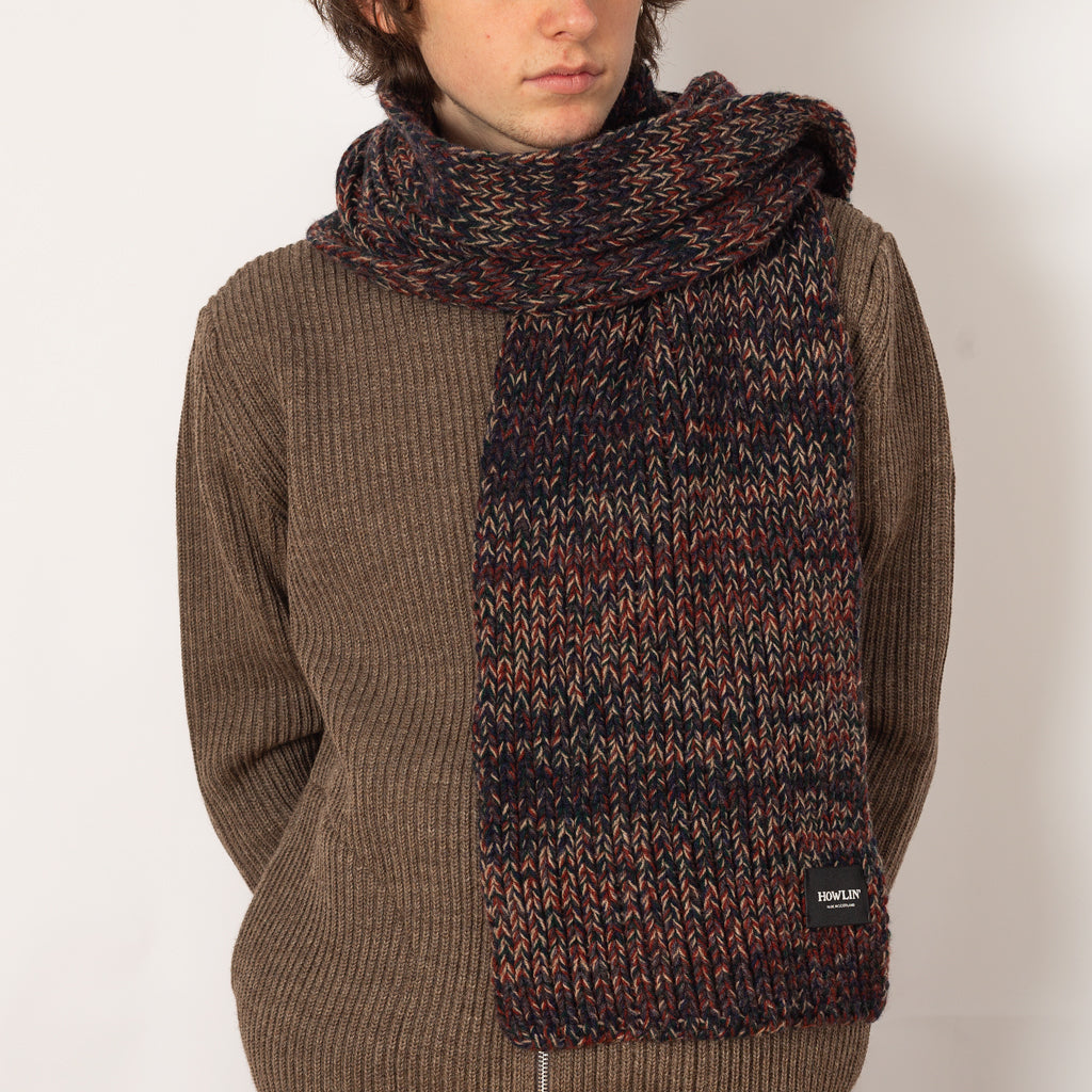 Marled Fantasies Scarf - Navy Mix