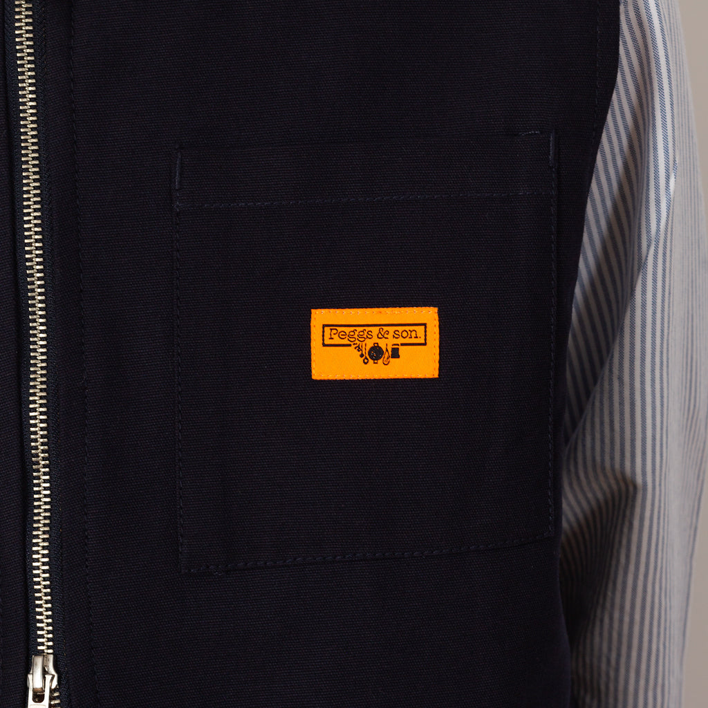 Padded Work Vest - Dark Navy