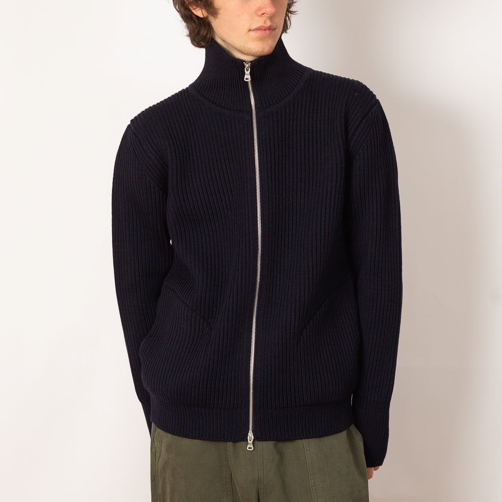 Navy Full Zip with Pockets - Navy