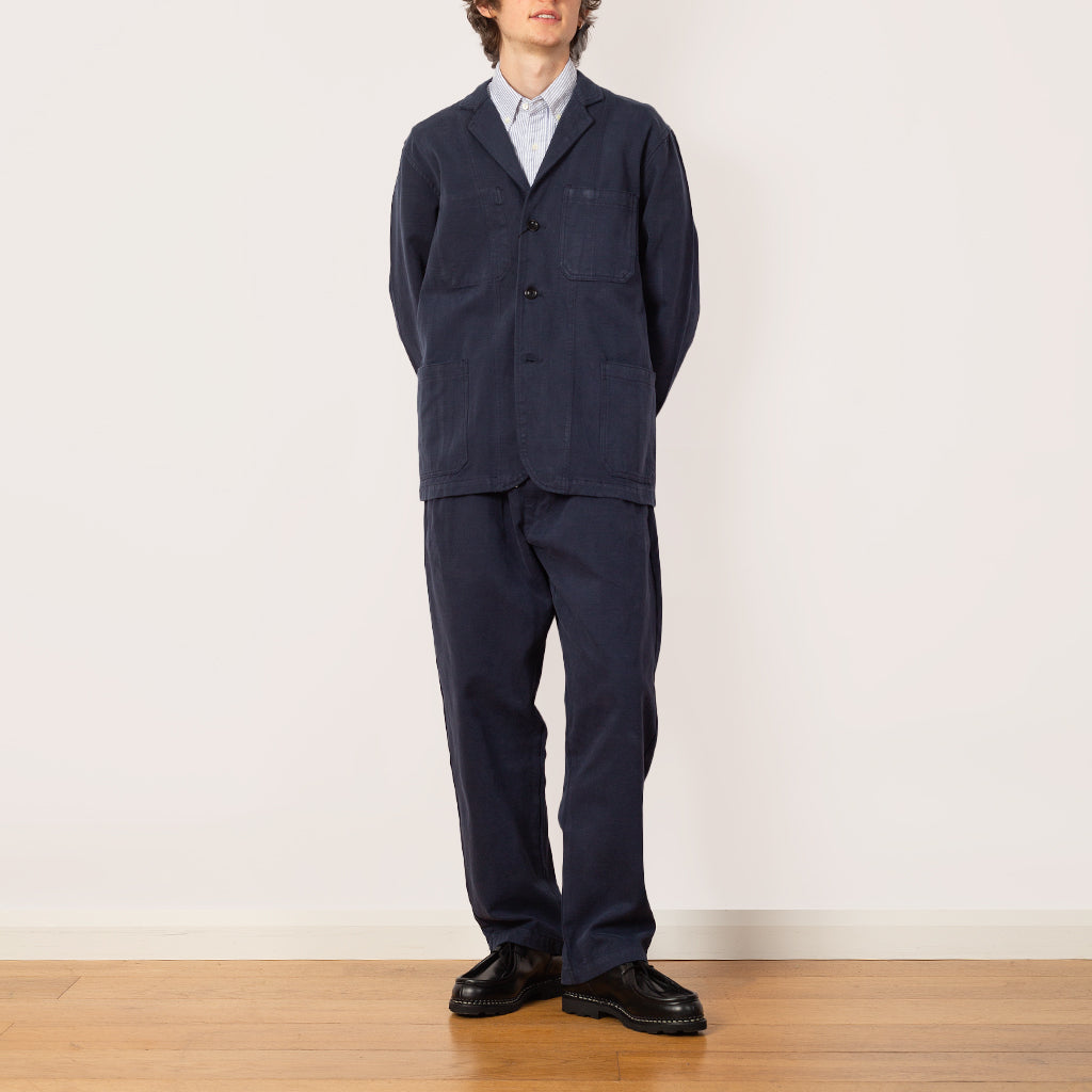Moleskin Server Suit Jacket - Dark Navy