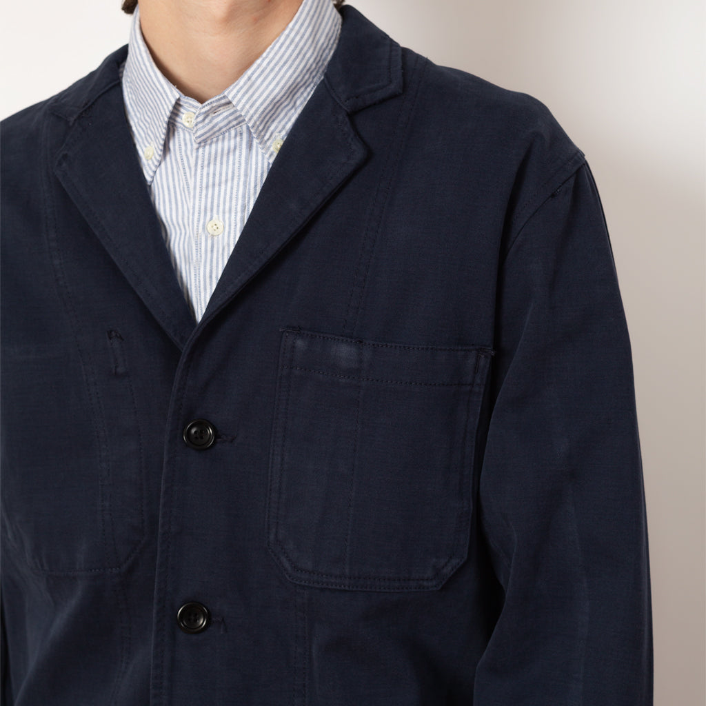 Moleskin Server Suit Jacket - Dark Navy
