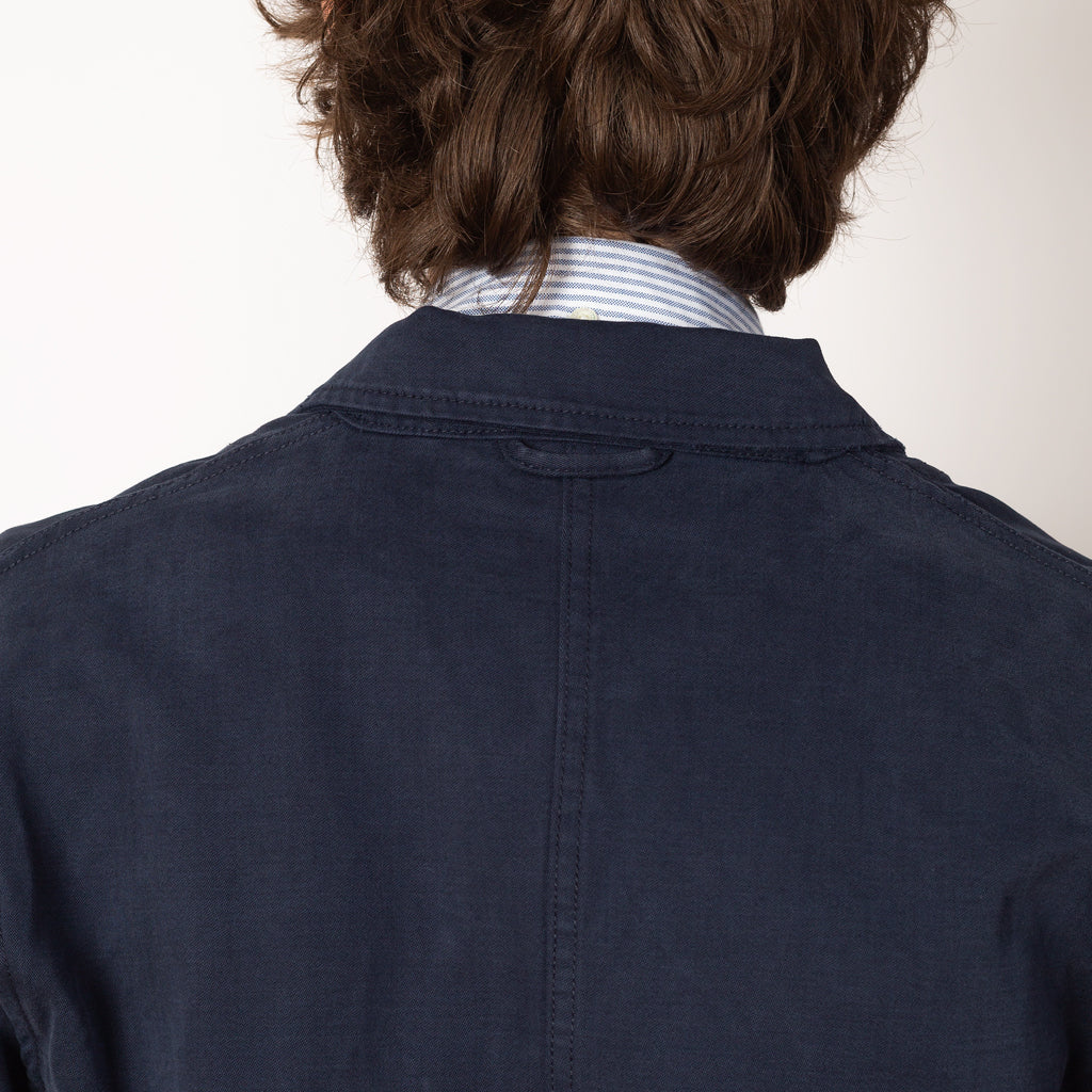Moleskin Server Suit Jacket - Dark Navy