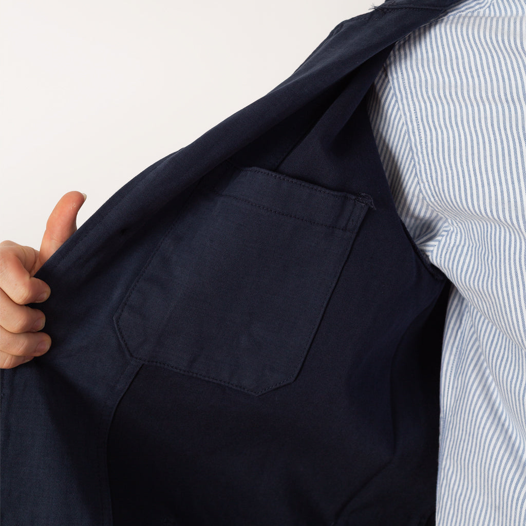 Moleskin Server Suit Jacket - Dark Navy