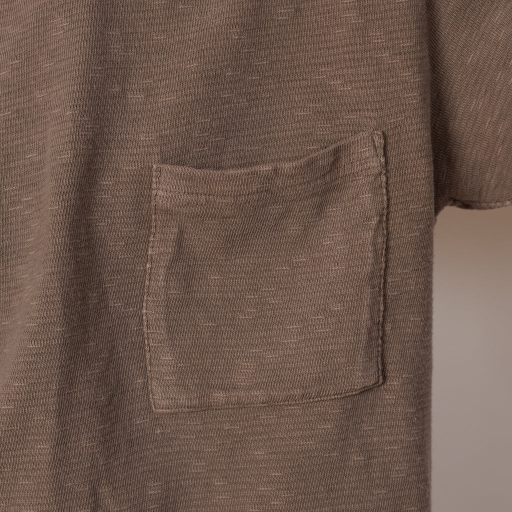 AMUSE Knit Pocket Long Sleeve T - Charcoal