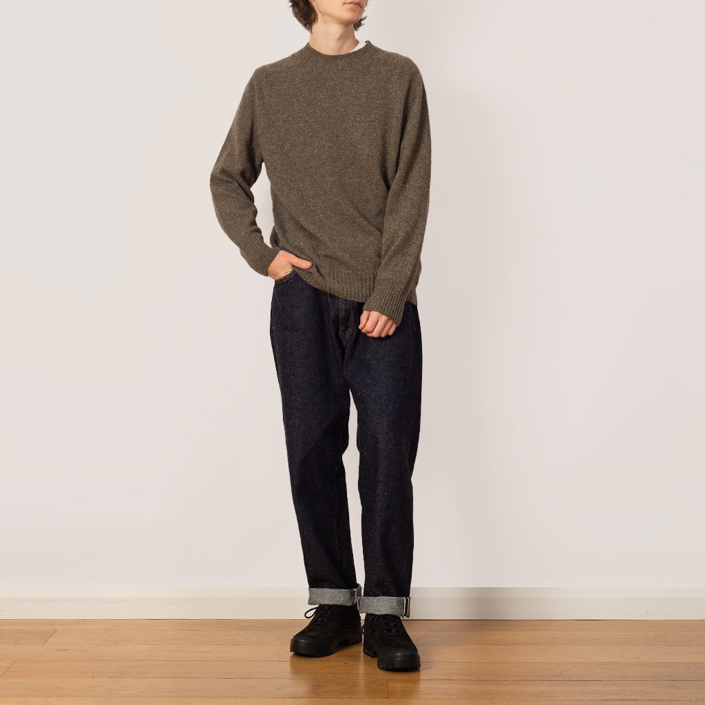 Seamless Crew Neck - Natural Twist