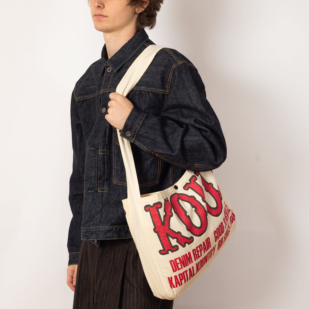 Cotton Twill KOUNTRY FACTORY Book Bag - Ecru