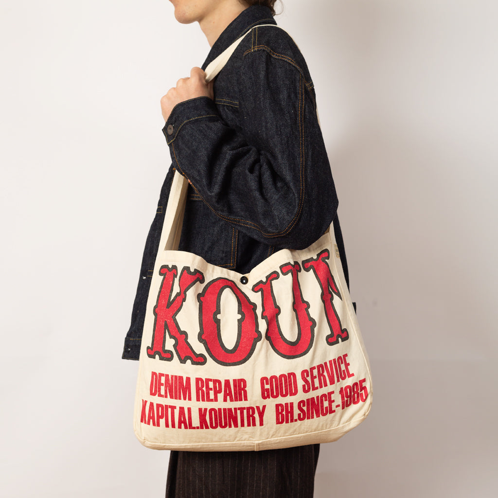 Cotton Twill KOUNTRY FACTORY Book Bag - Ecru