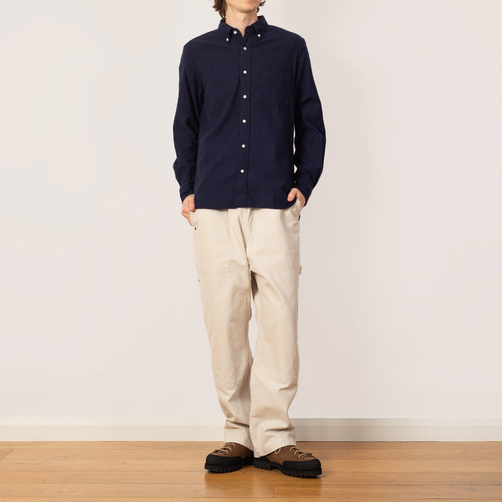 B.D. Solid Flannel Shirt - Navy