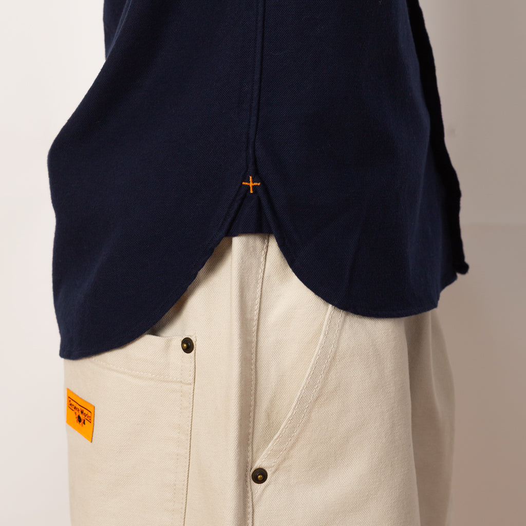 B.D. Solid Flannel Shirt - Navy