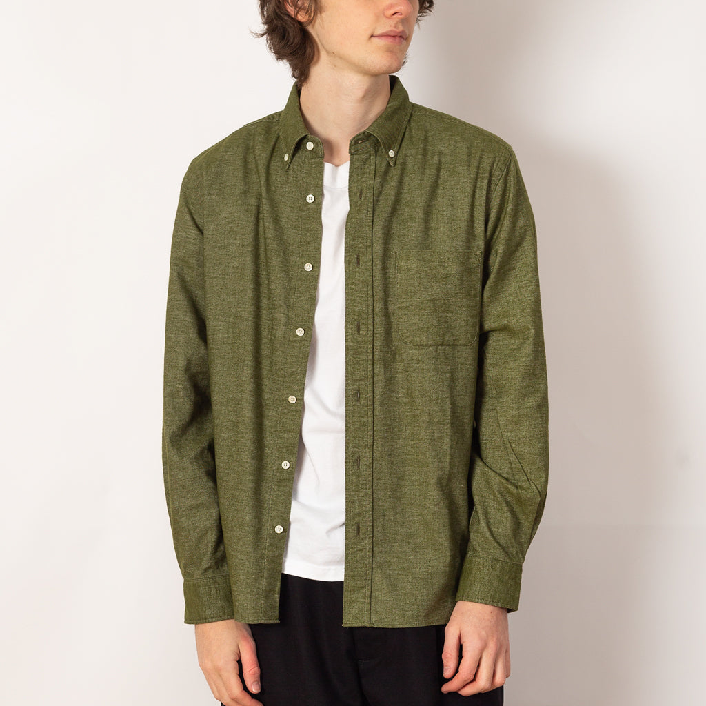 B.D. Solid Flannel Shirt - Olive