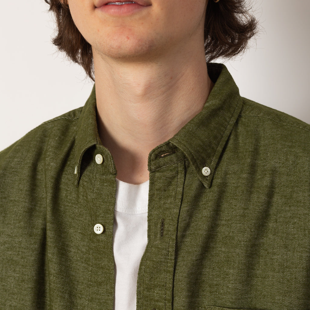 B.D. Solid Flannel Shirt - Olive
