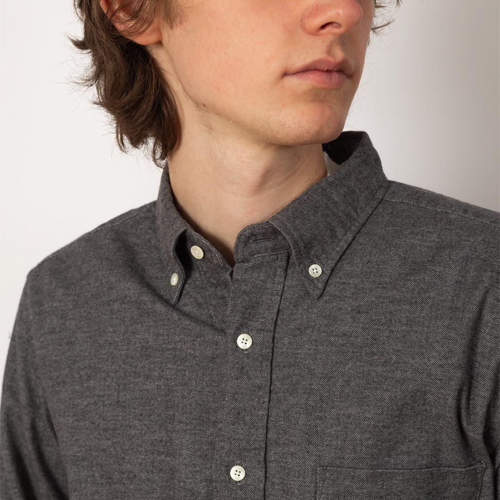 B.D. Solid Flannel Shirt - Grey