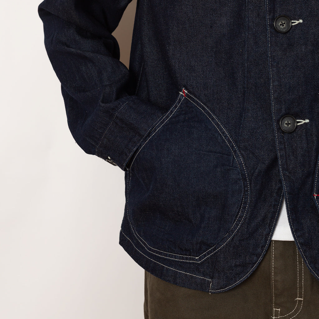 11.5oz Denim x 8oz Denim RINGOMAN Coverall - Indigo | Kapital