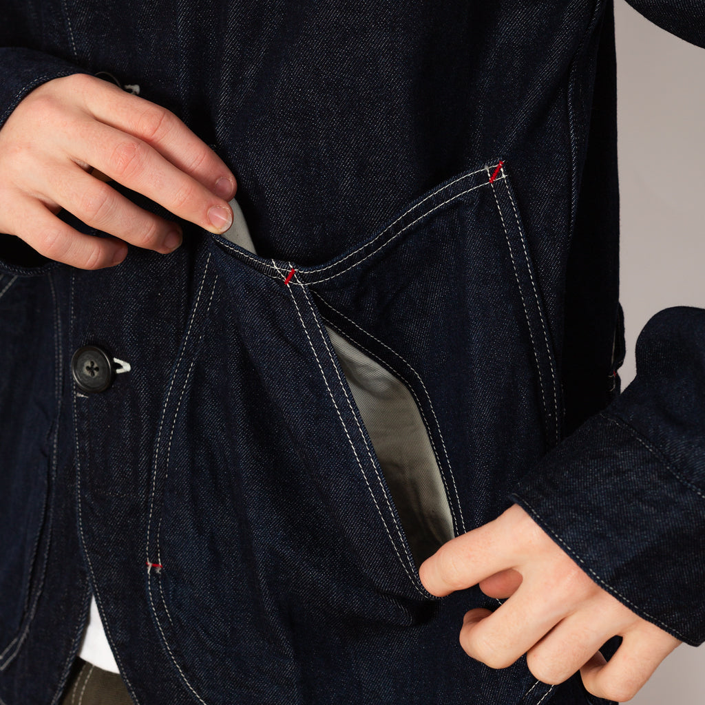 11.5oz Denim x 8oz Denim RINGOMAN Coverall - Indigo