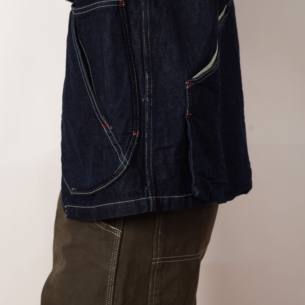 11.5oz Denim x 8oz Denim RINGOMAN Coverall - Indigo | Kapital