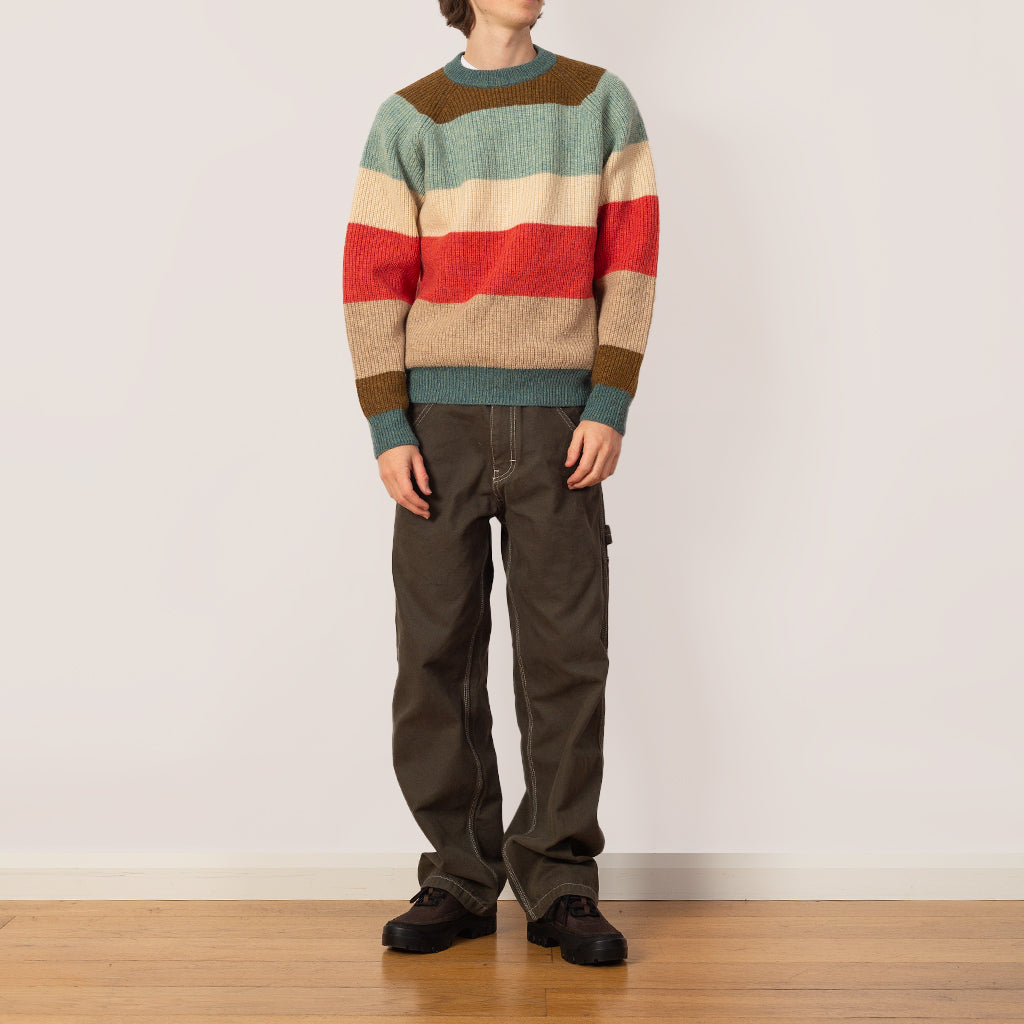 Crew Multi Stripe 5G - Multi 90