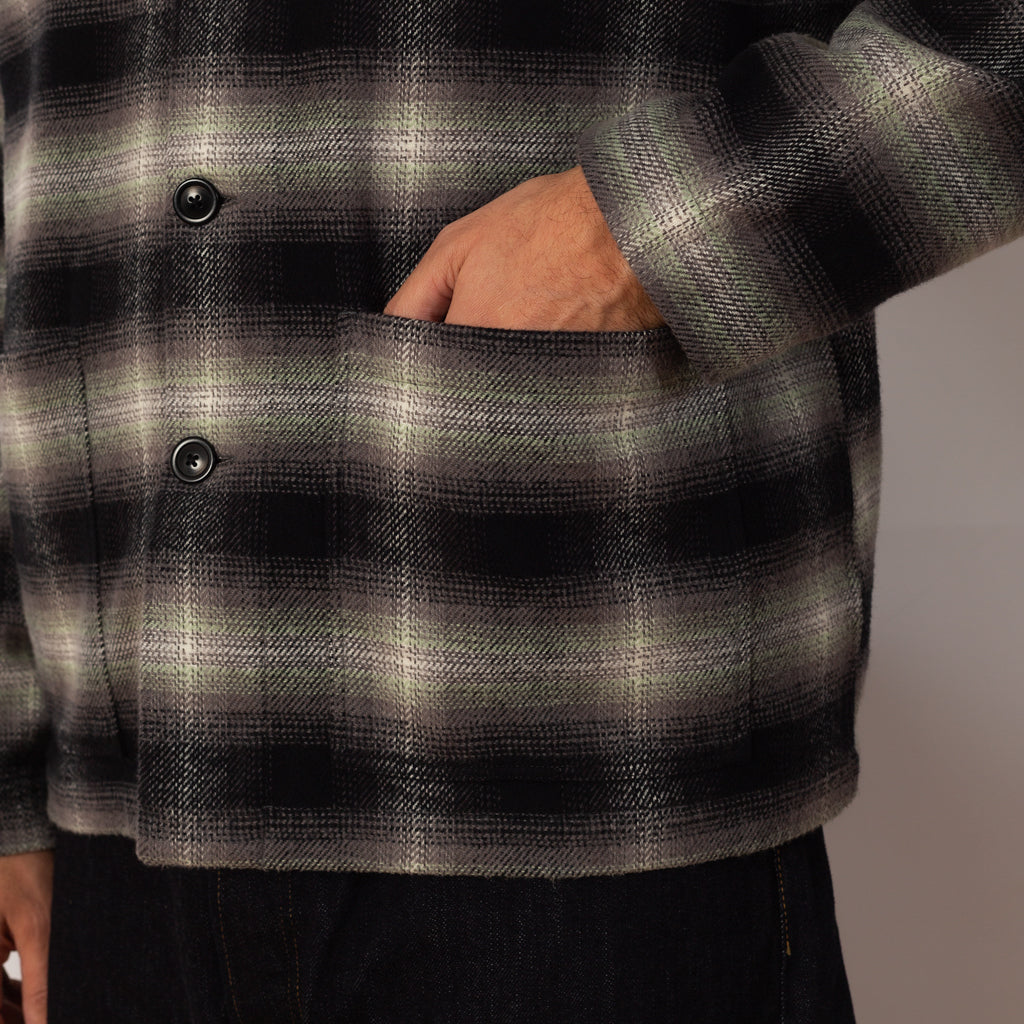 PJ Overshirt - Black/Olive