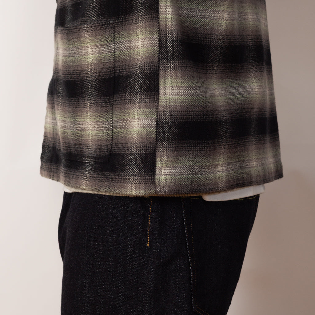 PJ Overshirt - Black/Olive