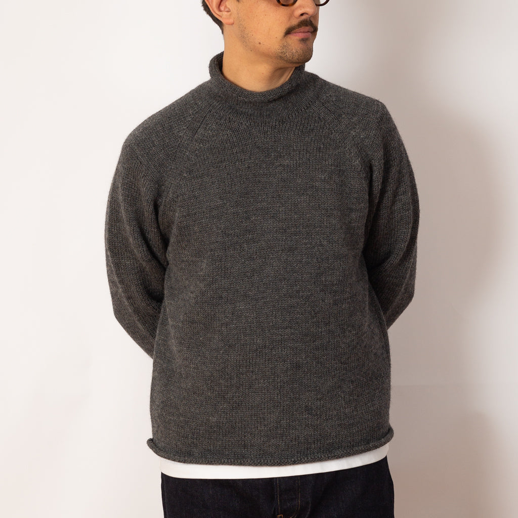 Roll Neck Knit - Grey