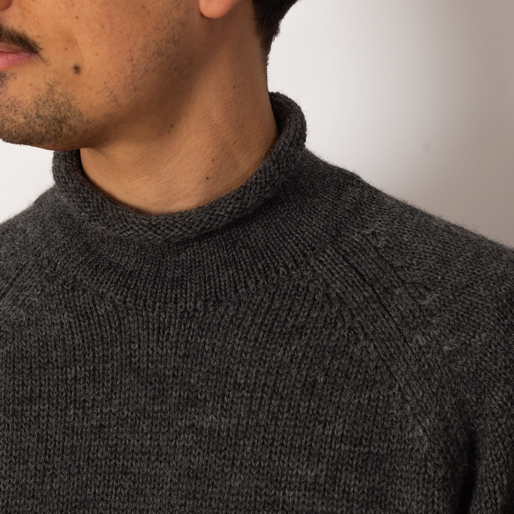 Roll Neck Knit - Grey
