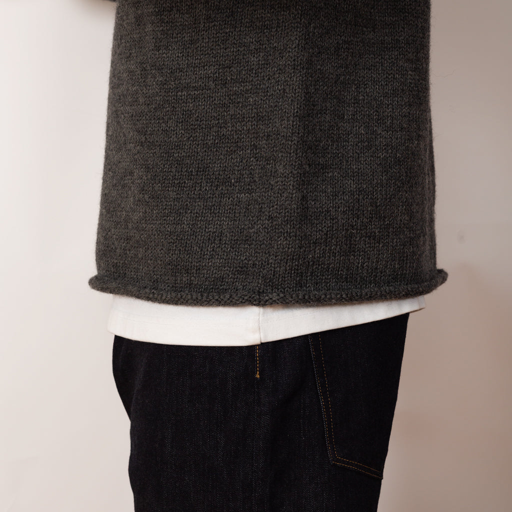 Roll Neck Knit - Grey