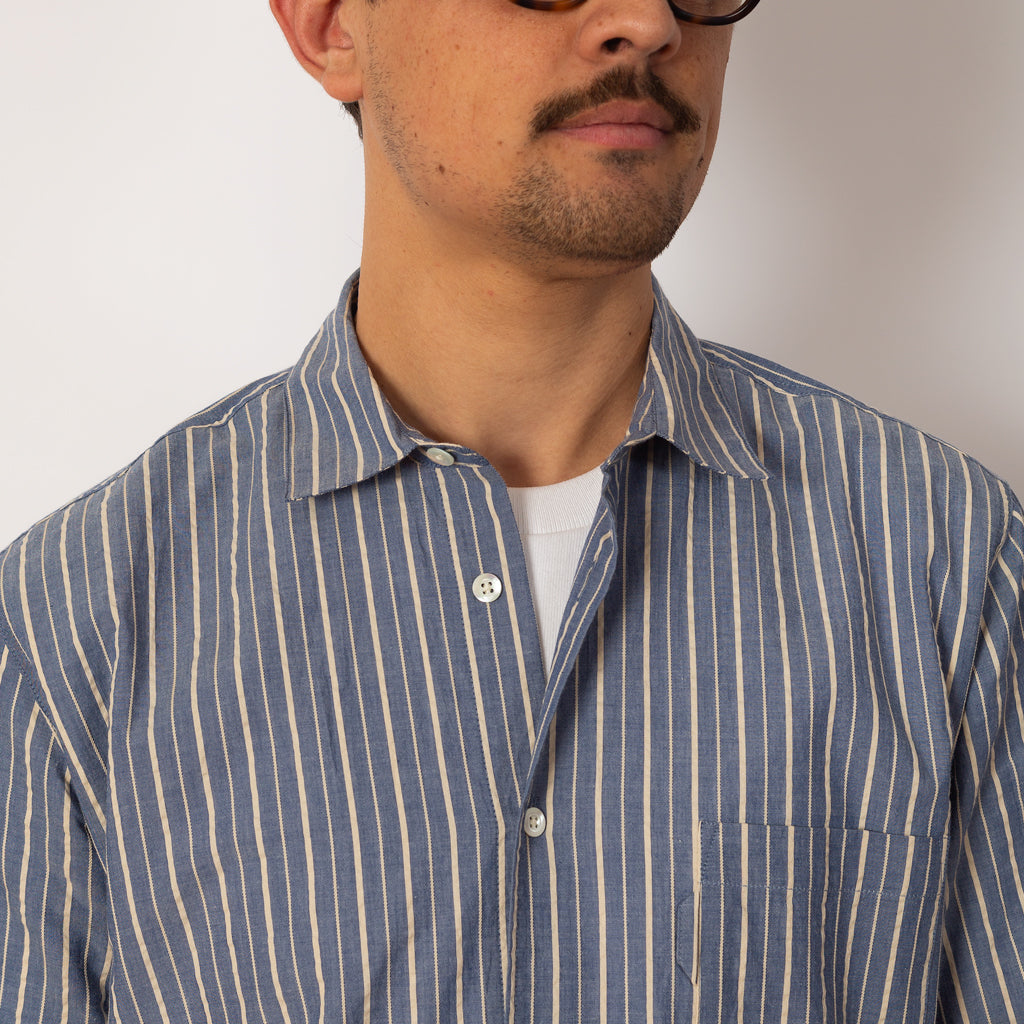 Curtis Shirt - Navy/Natural