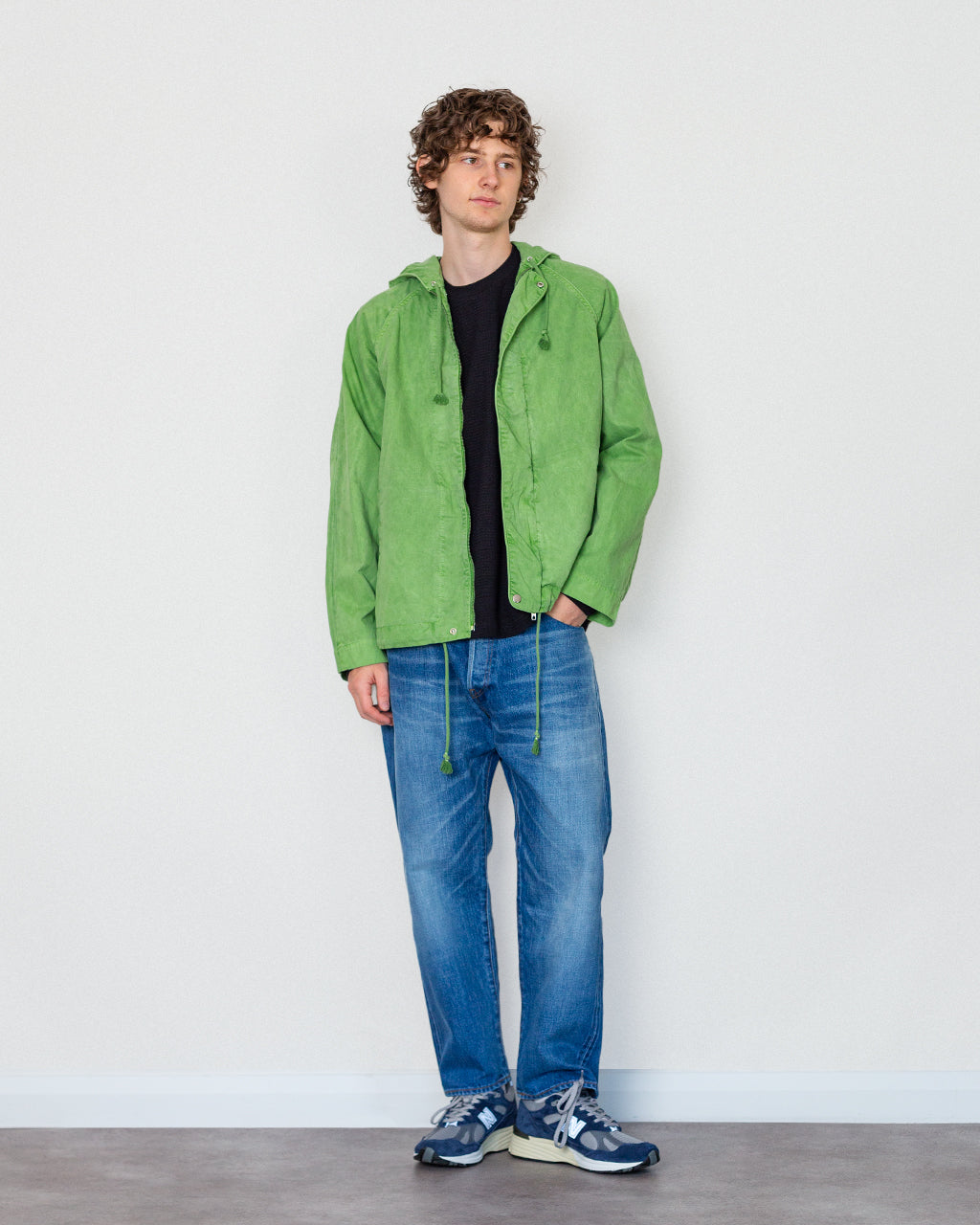Maes Parka - Mantis Green Cotton Sateen