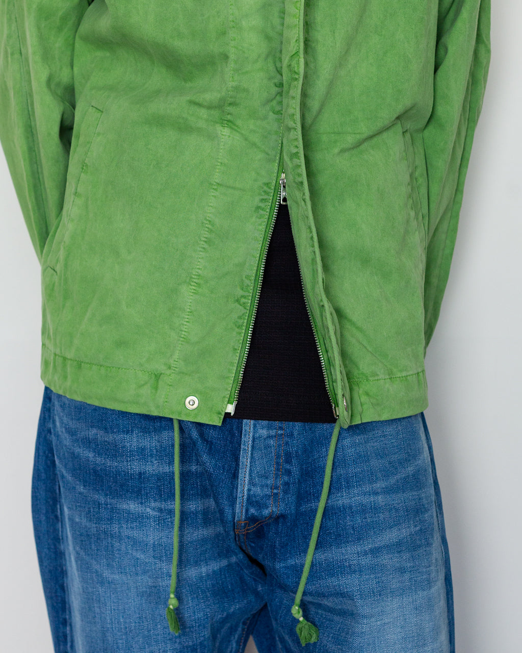 Maes Parka - Mantis Green Cotton Sateen