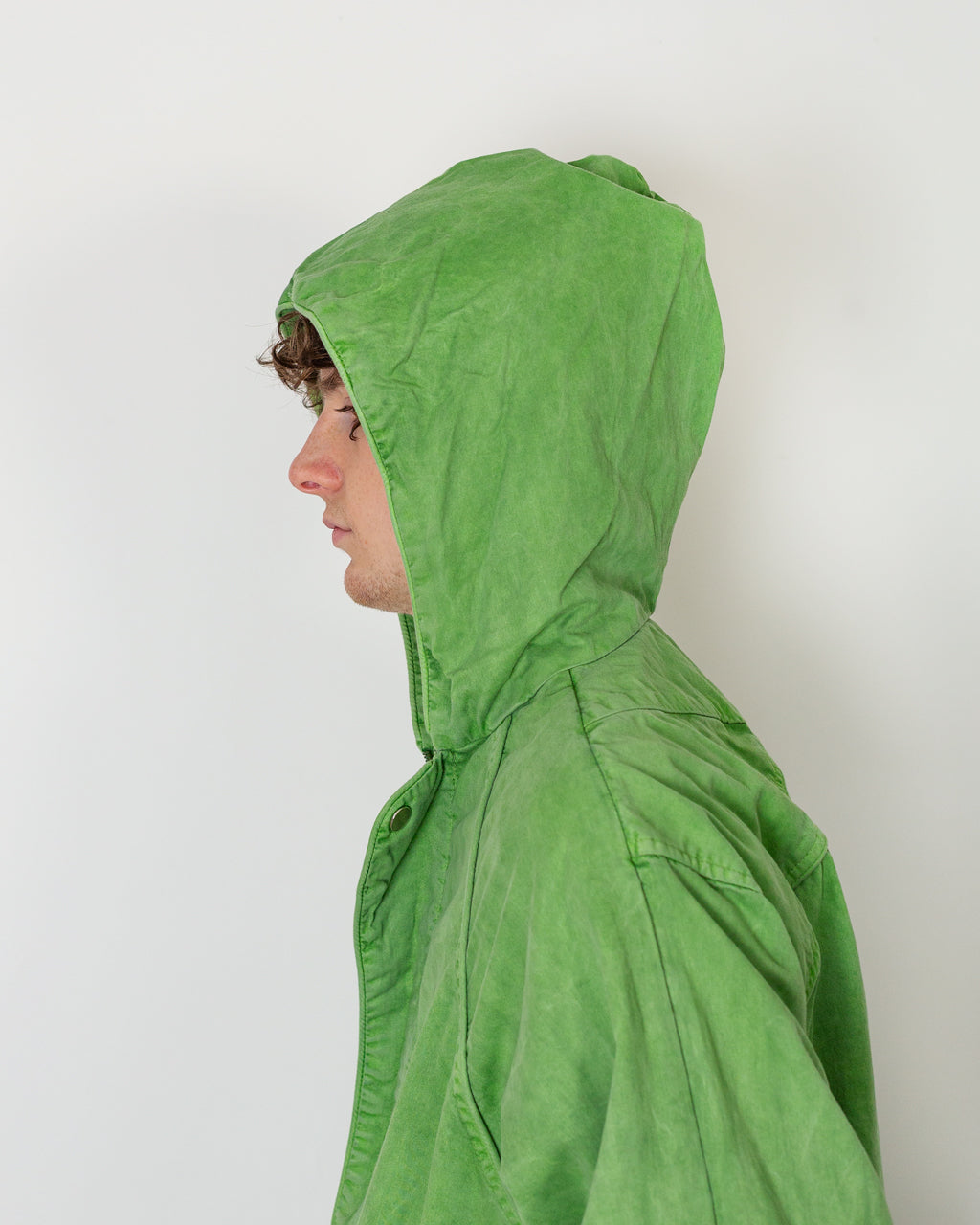 Maes Parka - Mantis Green Cotton Sateen